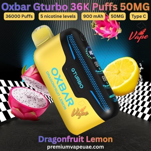 Oxbar Gturbo 36000 Puffs 50MG Dragonfruit Lemon