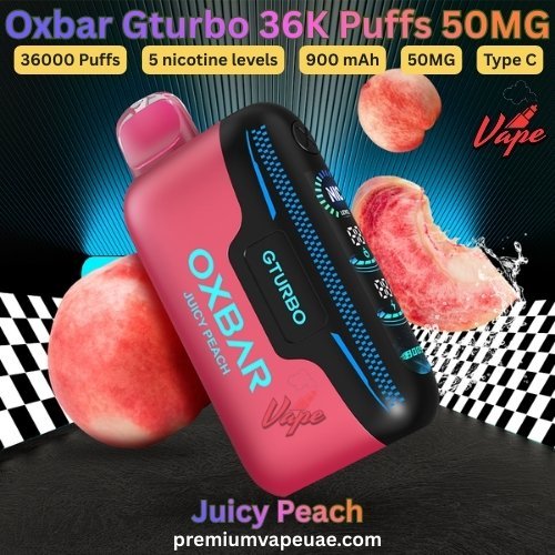 Oxbar Gturbo 36000 Puffs 50MG Juicy Peach
