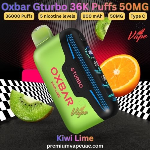 Oxbar Gturbo 36000 Puffs 50MG Kiwi Lime