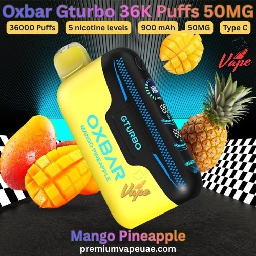 Oxbar Gturbo 36000 Puffs 50MG Mango Pineapple