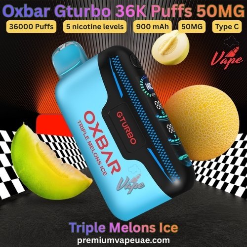 Oxbar Gturbo 36000 Puffs 50MG Triple Melons Ice