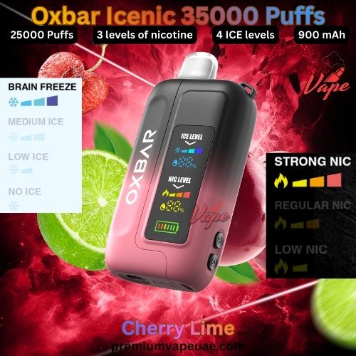 Oxbar Icenic 35000 Puffs Cherry Lime
