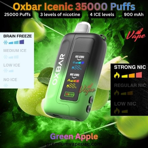 Oxbar Icenic 35000 Puffs Green Apple