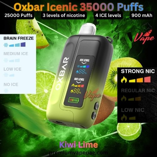 Oxbar Icenic 35000 Puffs Kiwi Lime