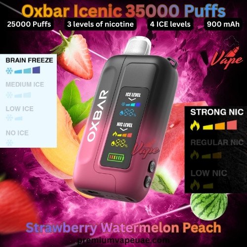 Oxbar Icenic 35000 Puffs Strawberry Watermelon Peach