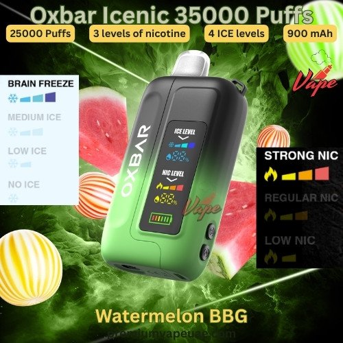 Oxbar Icenic 35000 Puffs Watermelon BBG