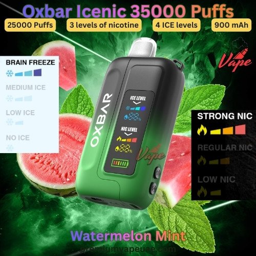 Oxbar Icenic 35000 Puffs Watermelon Mint