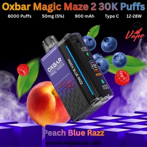 Oxbar Magic Maze 2 30000 Puffs 50MG Peach Blue Razz