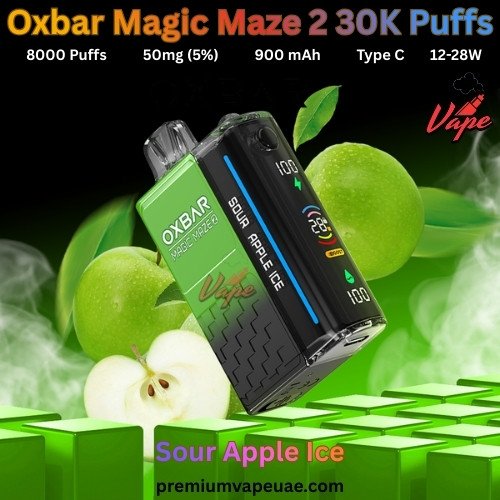 Oxbar Magic Maze 2 30000 Puffs 50MG Sour Apple Ice