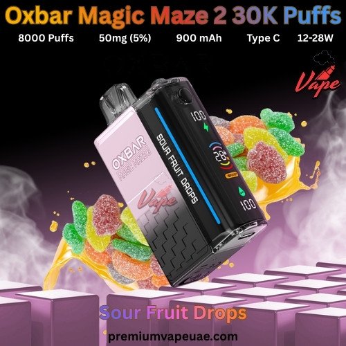 Oxbar Magic Maze 2 30000 Puffs 50MG Sour Fruit Drops