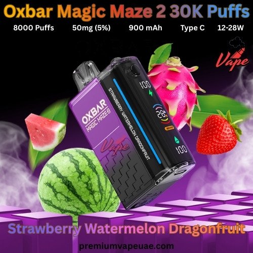 Oxbar Magic Maze 2 30000 Puffs 50MG Strawberry Watermelon Dragonfruit