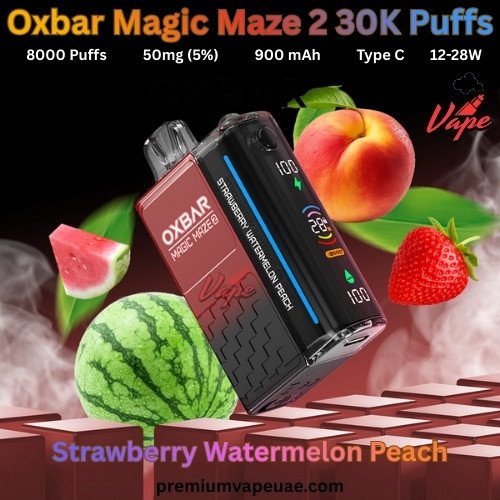 Oxbar Magic Maze 2 30000 Puffs 50MG Strawberry Watermelon Peach