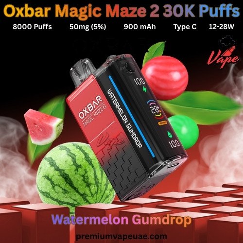 Oxbar Magic Maze 2 30000 Puffs 50MG Watermelon Gumdrop
