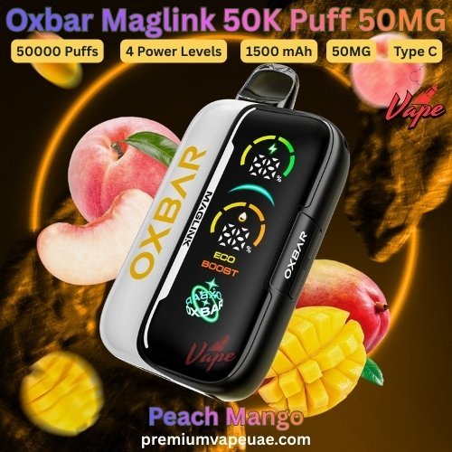 Oxbar Maglink 50000 Puffs 50MG Peach Mango