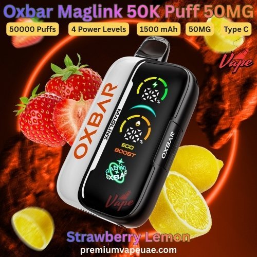 Oxbar Maglink 50000 Puffs 50MG Strawberry Lemon