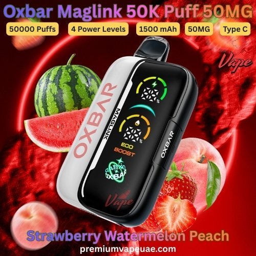 Oxbar Maglink 50000 Puffs 50MG Strawberry Watermelon Peach