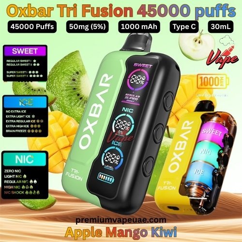 Oxbar Tri Fusion 45000 Puffs 50MG Apple Mango Kiwi