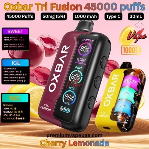 Oxbar Tri Fusion 45000 Puffs 50MG Cherry Lemonade
