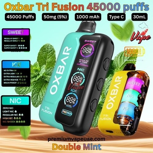 Oxbar Tri Fusion 45000 Puffs 50MG Double Mint