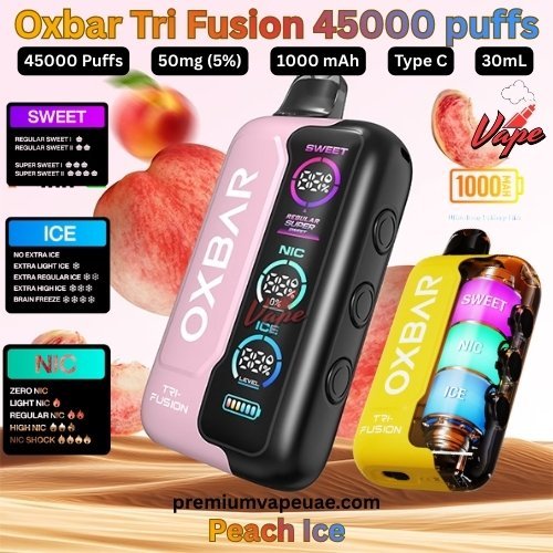 Oxbar Tri Fusion 45000 Puffs 50MG Peach Ice