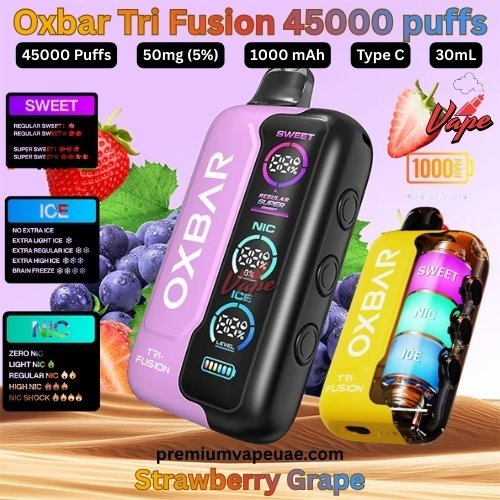Oxbar Tri Fusion 45000 Puffs 50MG Strawberry Grape