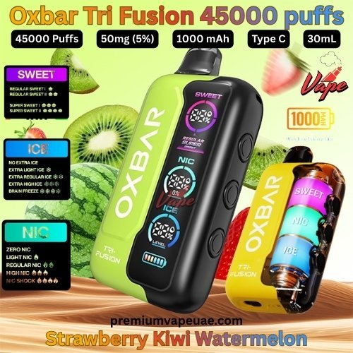Oxbar Tri Fusion 45000 Puffs 50MG Strawberry Kiwi Watermelon