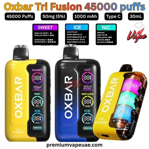 Oxbar Tri Fusion 45000 puff 50MG All Flavors (1)