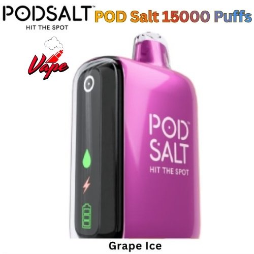 POD Salt 15000 Puffs Grape lce
