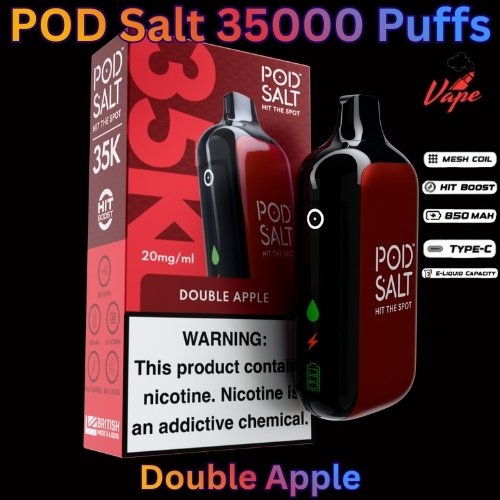 POD Salt 35000 Puffs 20mg and 50mg Double Apple