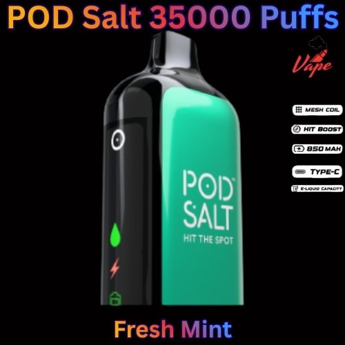 POD Salt 35000 Puffs 20mg and 50mg Fresh Mint