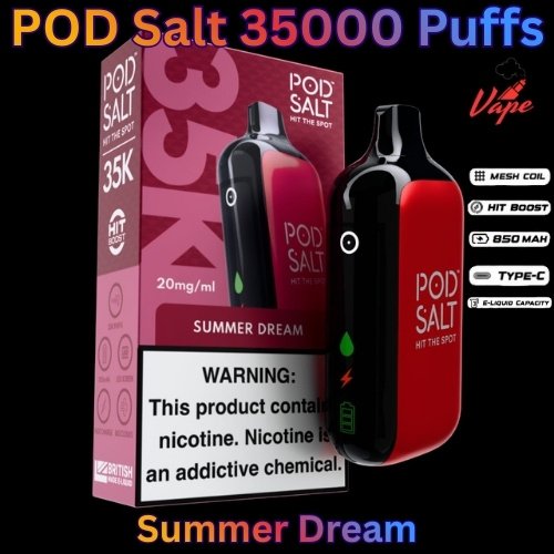 POD Salt 35000 Puffs 20mg and 50mg Summer Dream