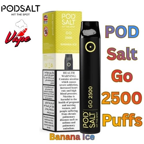 POD Salt Go 2500 Puffs Banana Ice