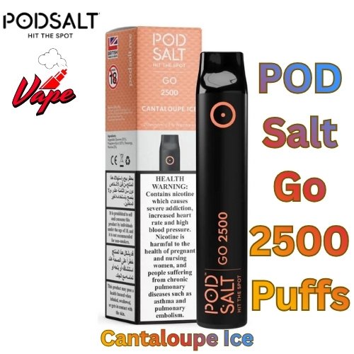 POD Salt Go 2500 Puffs Cantaloupe Ice