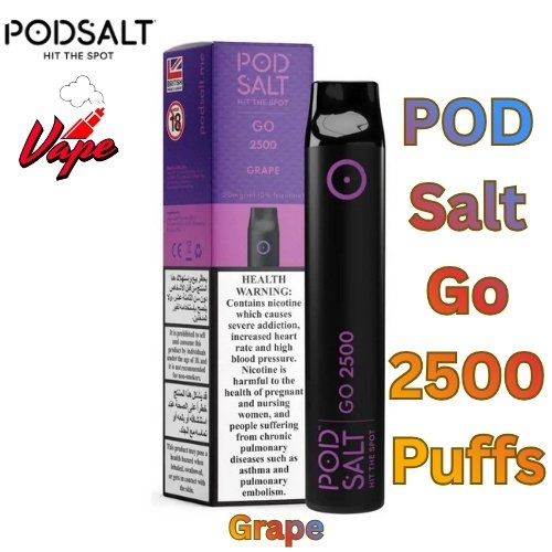 POD Salt Go 2500 Puffs Grape