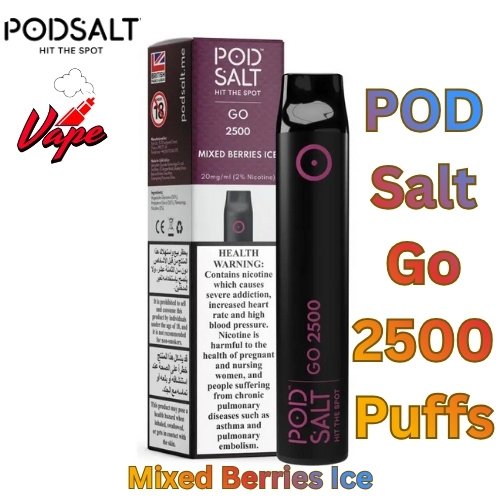 POD Salt Go 2500 Puffs Mixed Berries Ice