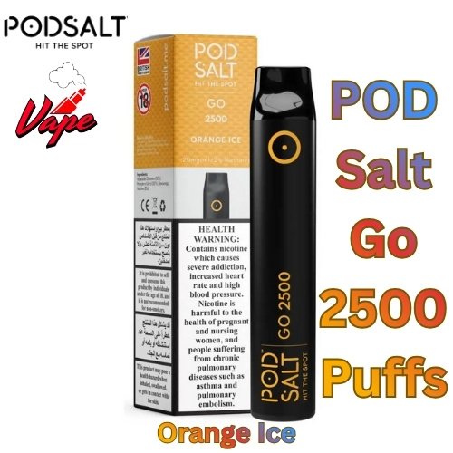 POD Salt Go 2500 Puffs Orange Ice