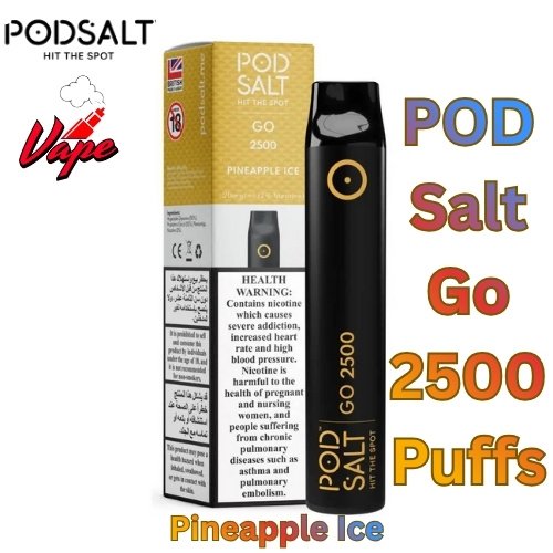 POD Salt Go 2500 Puffs Pineapple Ice