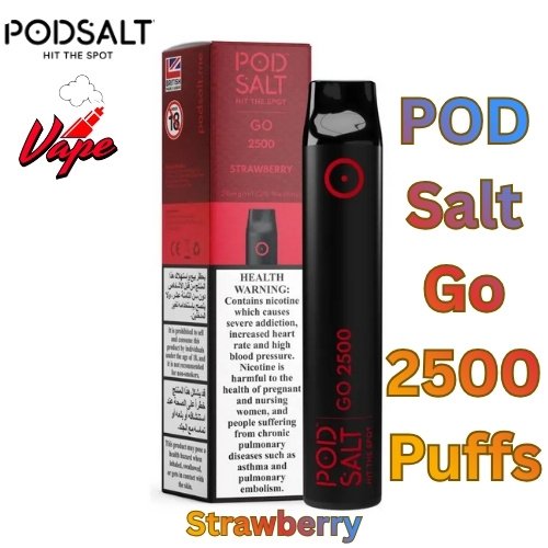 POD Salt Go 2500 Puffs Strawberry