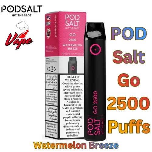 POD Salt Go 2500 Puffs Watermelon Breeze