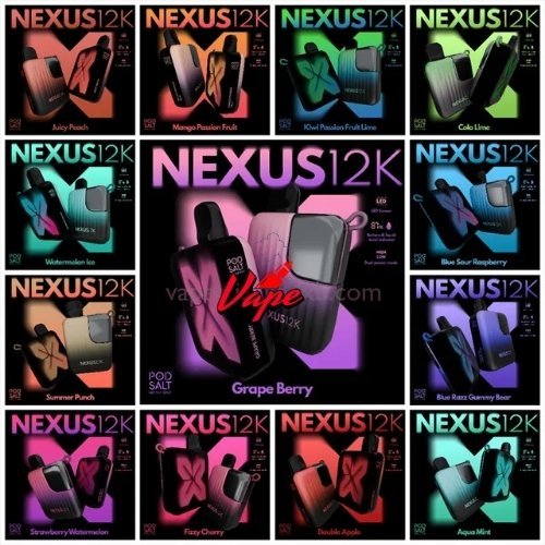 POD Salt Nexus 12000 Puffs All Flavors