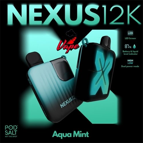 POD Salt Nexus 12000 Puffs Aqua Mint