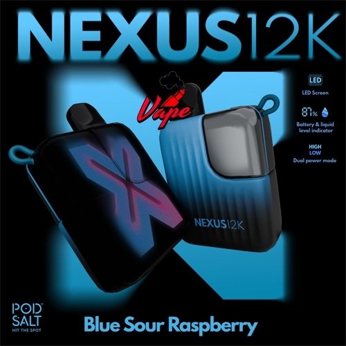 POD Salt Nexus 12000 Puffs Blue Sour Raspberry