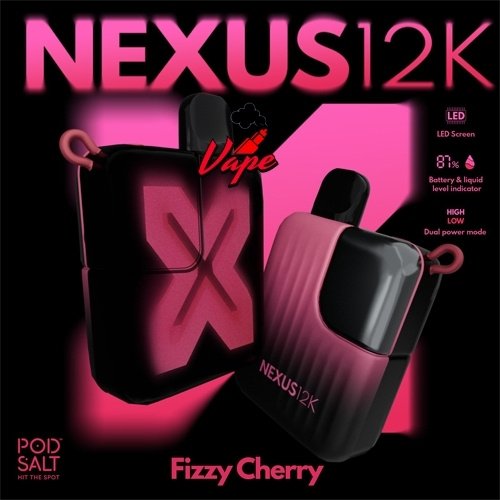 POD Salt Nexus 12000 Puffs Fizzy Cherry
