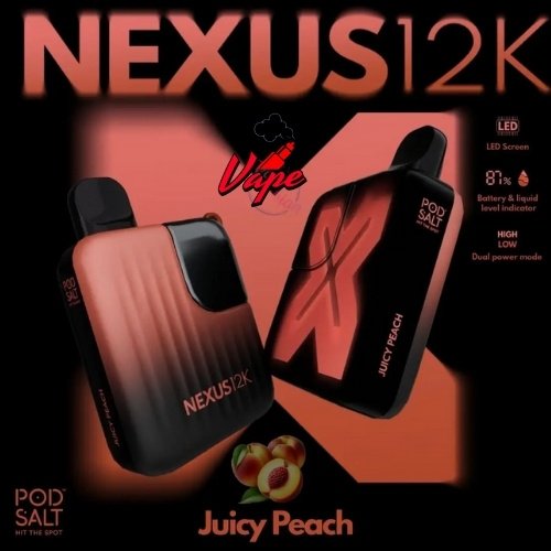 POD Salt Nexus 12000 Puffs Juicy Peach