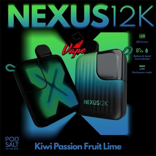 POD Salt Nexus 12000 Puffs Kiwi Passion Fruit Lime