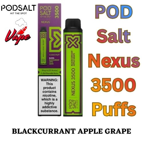 POD Salt Nexus 3500 Puffs Blackcurrant Apple Grape