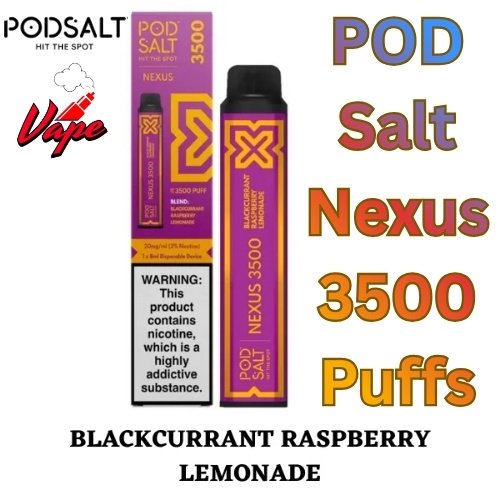 POD Salt Nexus 3500 Puffs Blackcurrant Raspberry Lemonade