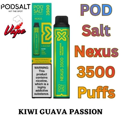 POD Salt Nexus 3500 Puffs Kiwi Guava Passion