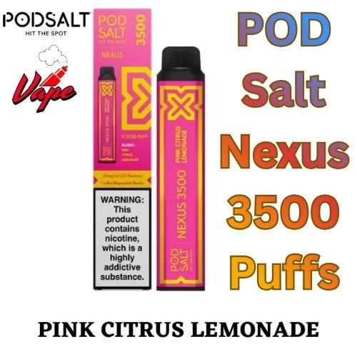 POD Salt Nexus 3500 Puffs Pink Citrus Lemonade