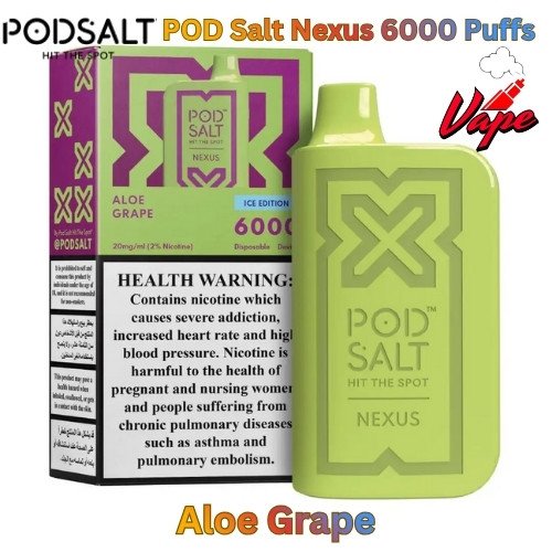 POD Salt Nexus 6000 Puffs Aloe Grape